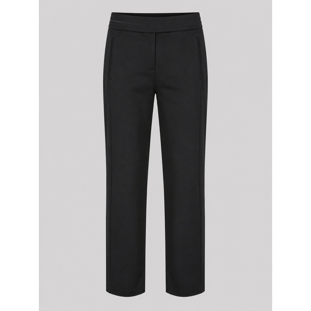 Style & Co Womens Slim Leg Trousers Black Stretch Cotton Pants Size 4 NEW